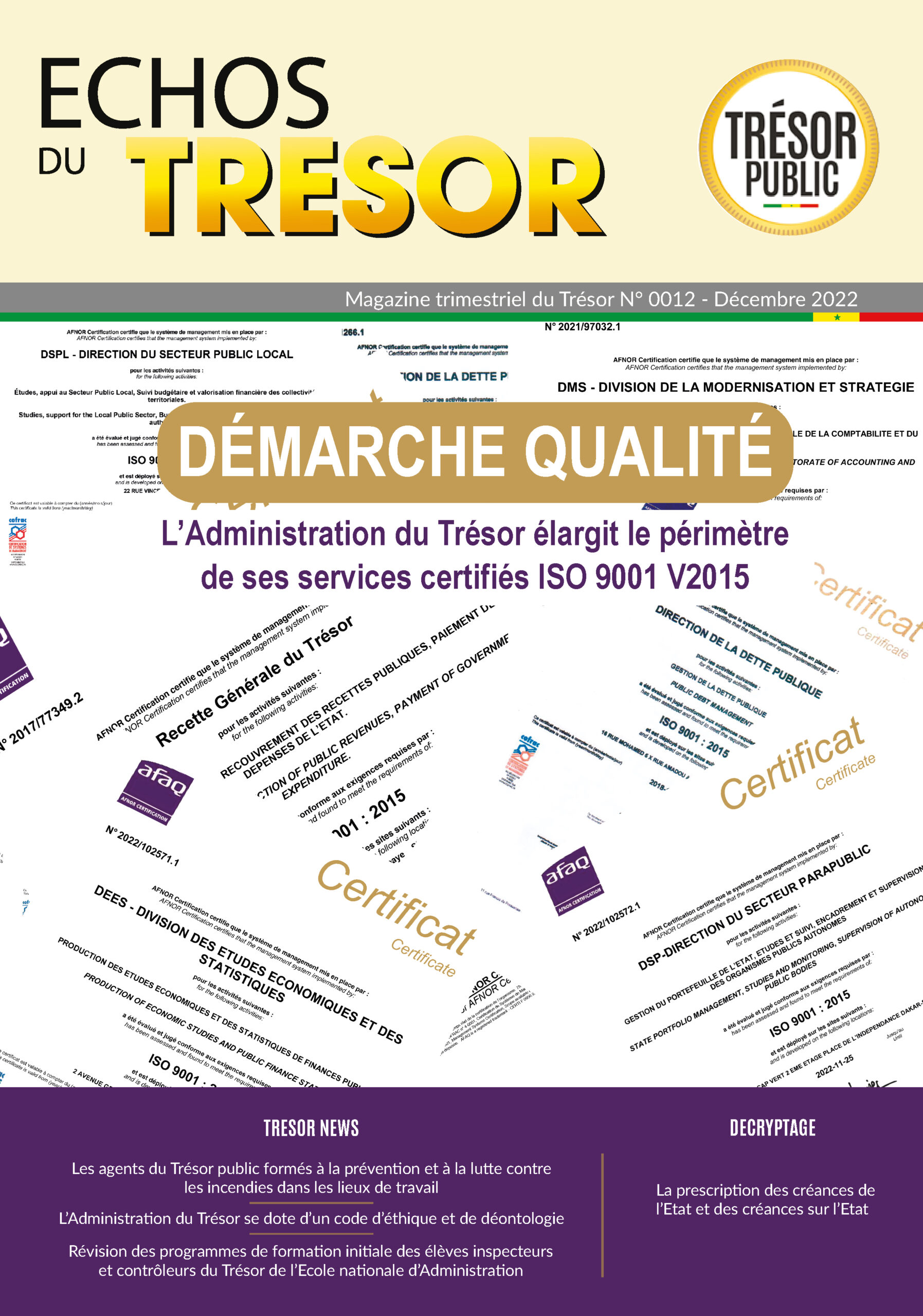 echos du trésor 12